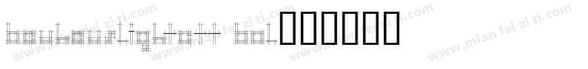 BauhausLightCTT Bol字体转换